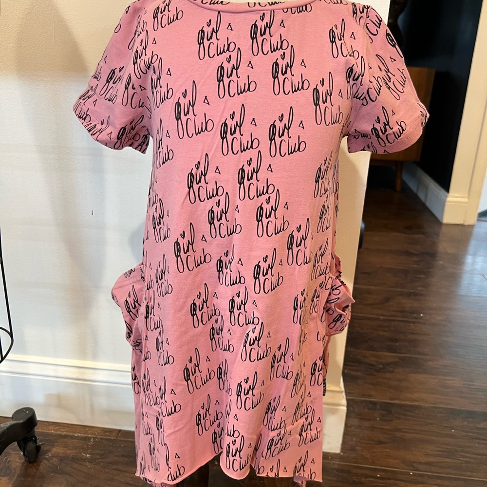 Pink 'Girl Club' Dress
